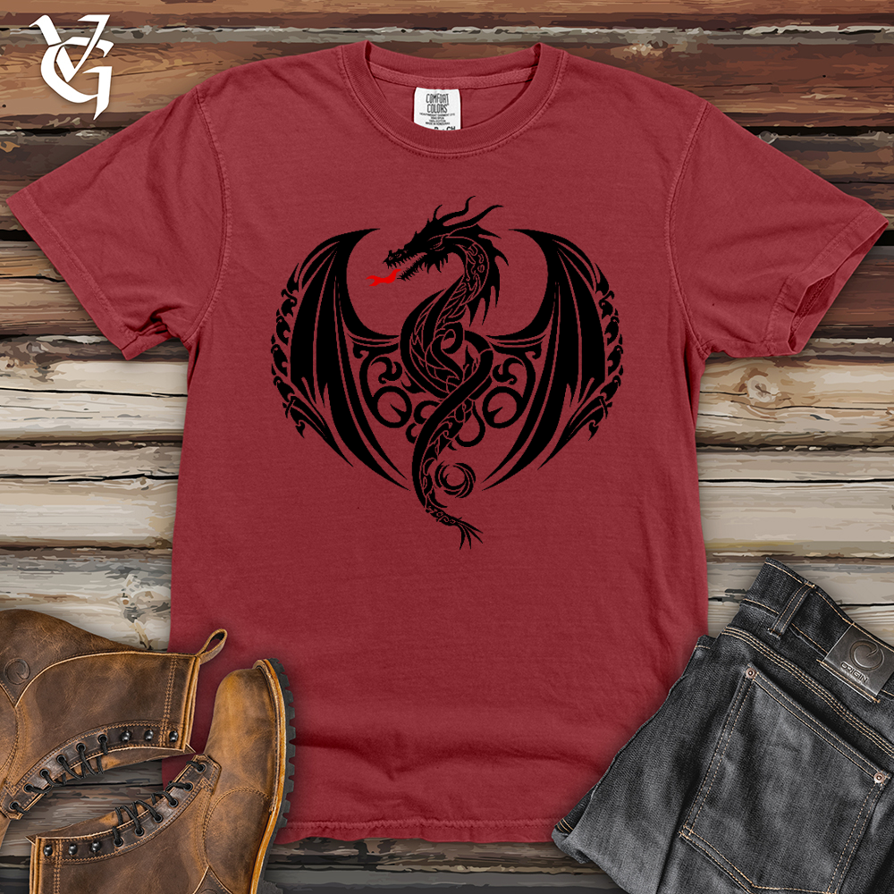 Viking Goods Fire Breathing Dragon Heavy Cotton Comfort Colors Tee Brick / L