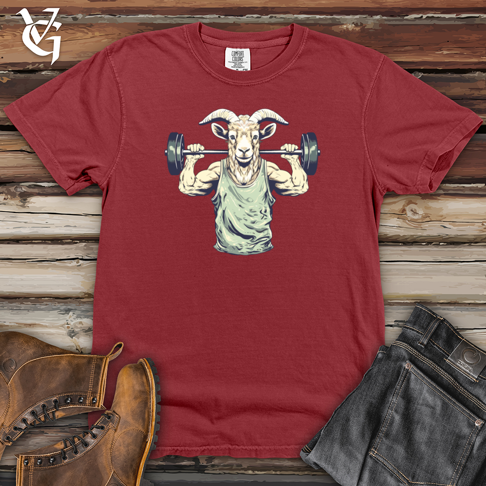 Viking Goods Goat Squat Heavy Cotton Comfort Colors Tee Brick / L