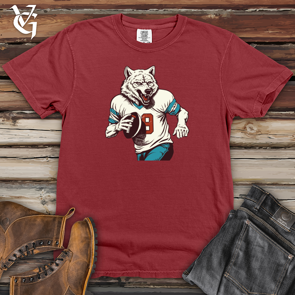 Viking Goods Gridiron Wolf Heavy Cotton Comfort Colors Tee Brick / L