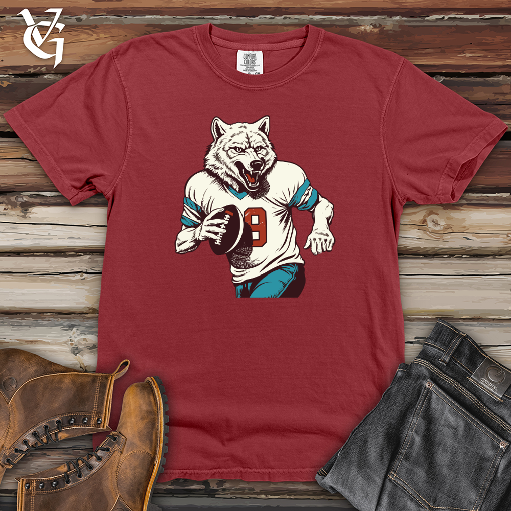 Viking Goods Gridiron Wolf Heavy Cotton Comfort Colors Tee Brick / L