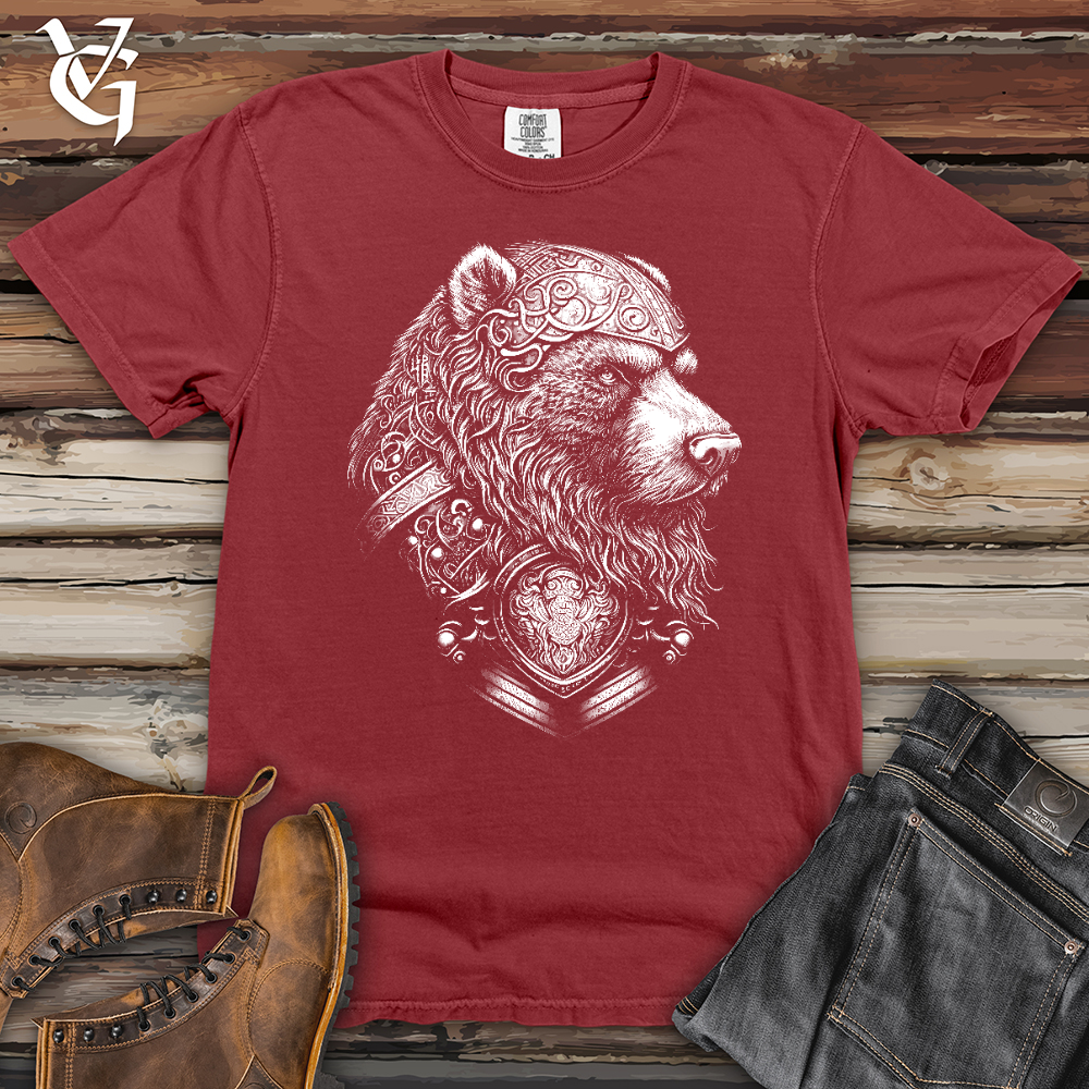 Viking Goods Handsome Celtic Bear Heavy Cotton Comfort Colors Tee Brick / L