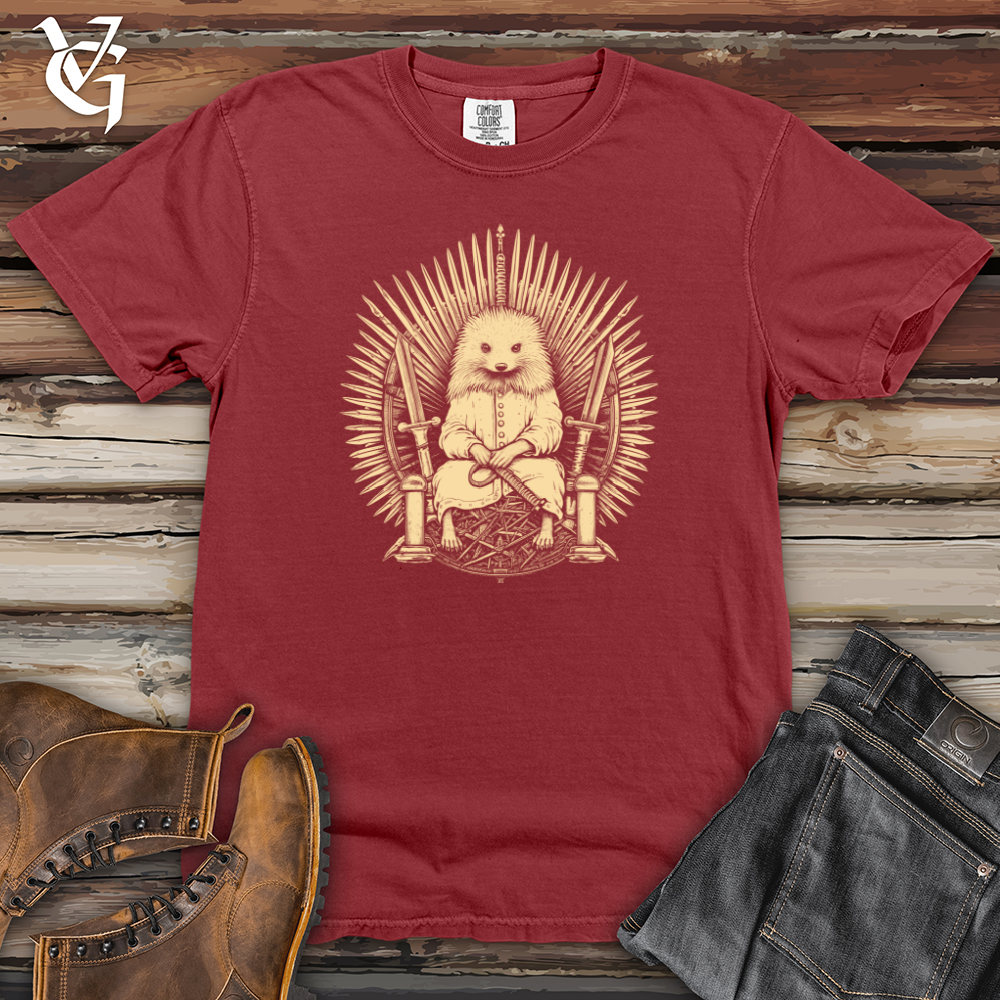 Viking Goods Hedgehog Royal Throne Heavy Cotton Comfort Colors Tee Brick / L