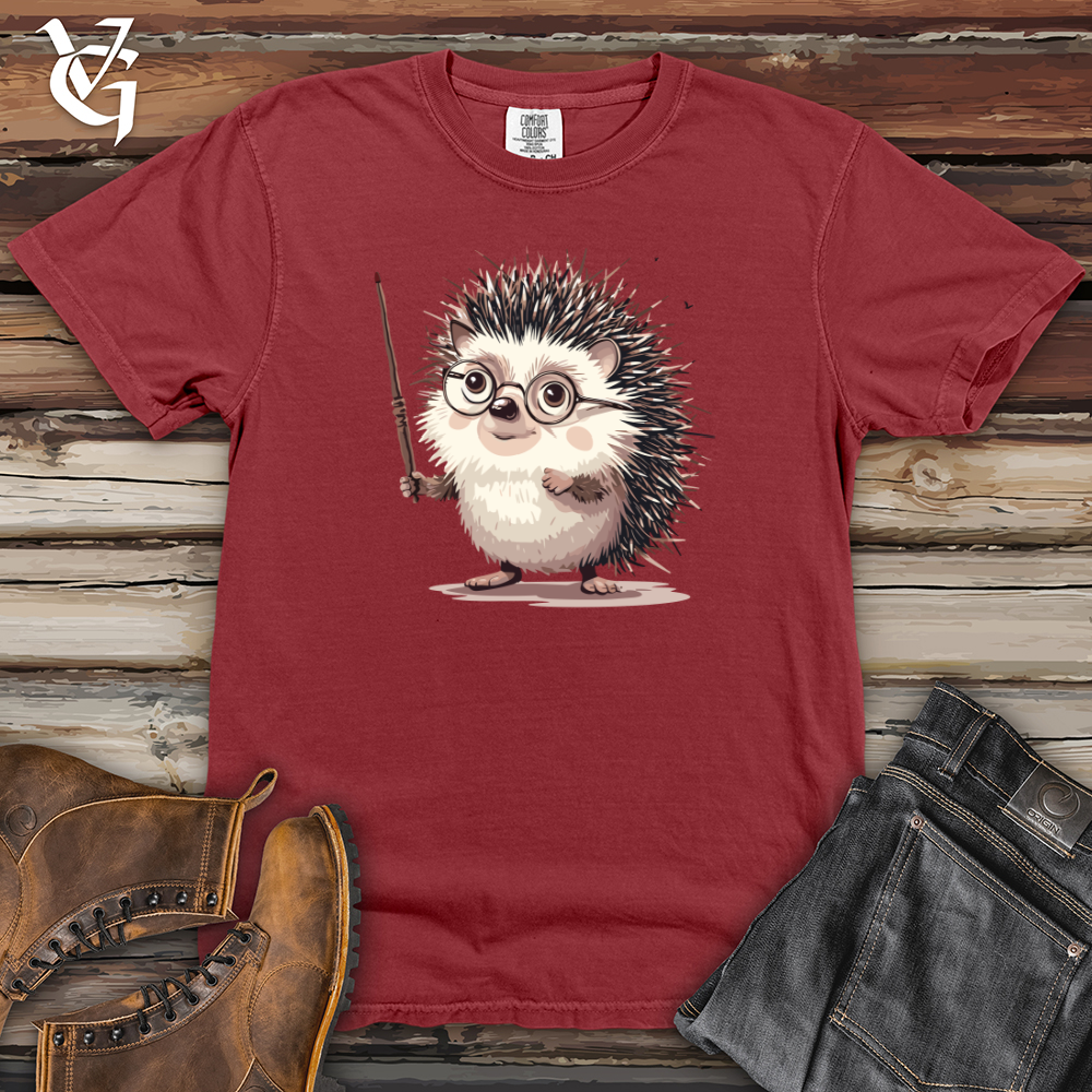 Viking Goods Hedgehog Wizard Whimsy Heavy Cotton Comfort Colors Tee Brick / L
