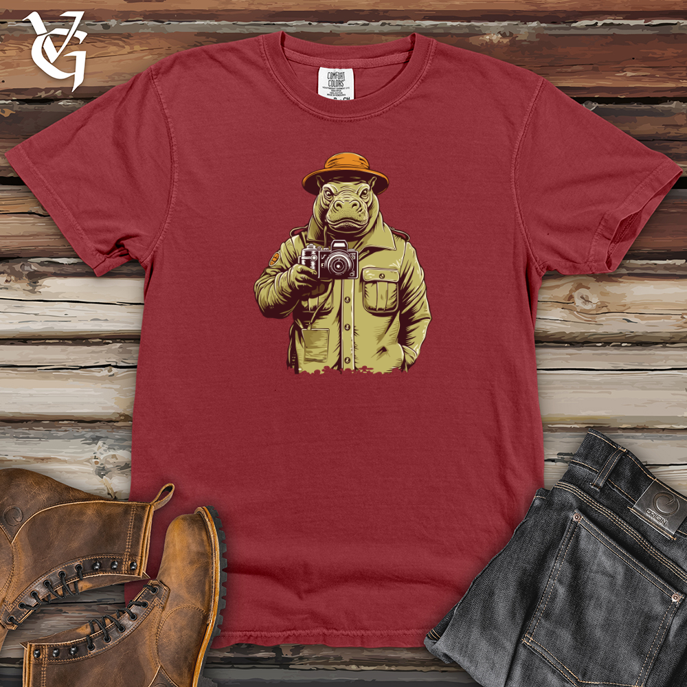 Viking Goods Hippo Safari Snaps Heavy Cotton Comfort Colors Tee Brick / L