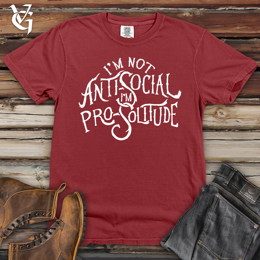Viking Goods I'm Not AntiSocial Heavy Cotton Comfort Colors Tee Brick / L