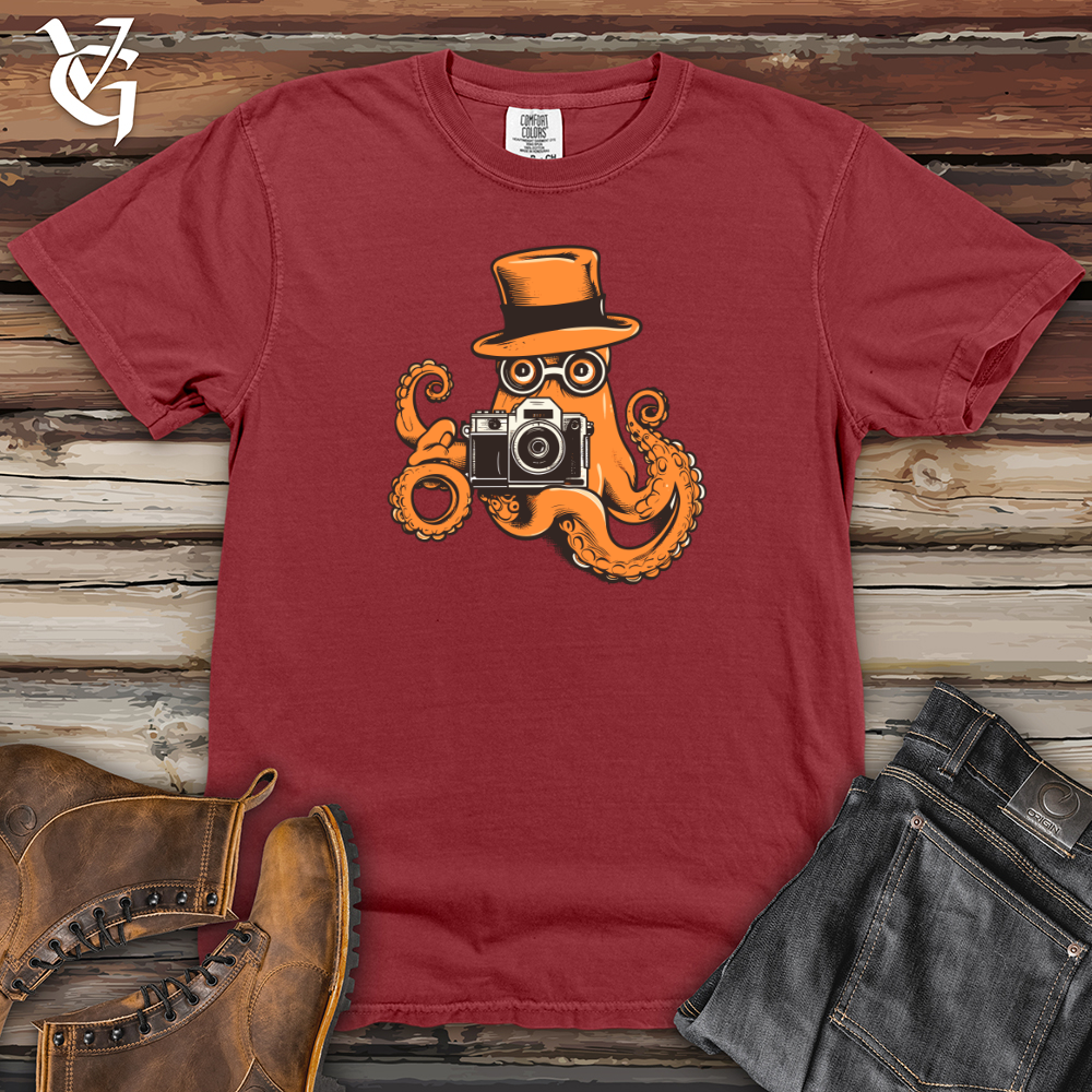 Viking Goods Ink Capture Lens 01 Heavy Cotton Comfort Colors Tee Brick / L