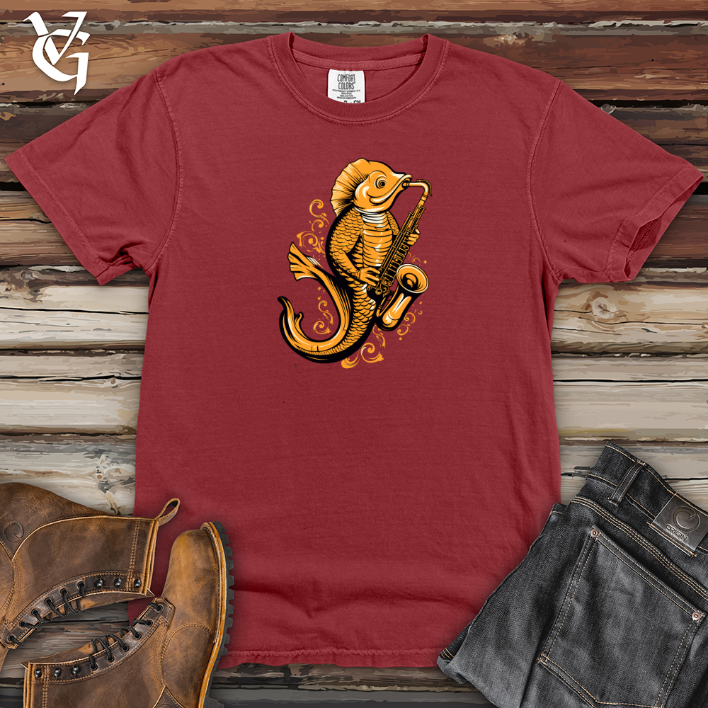 Viking Goods Jazzy Fin Serenade Heavy Cotton Comfort Colors Tee Brick / L