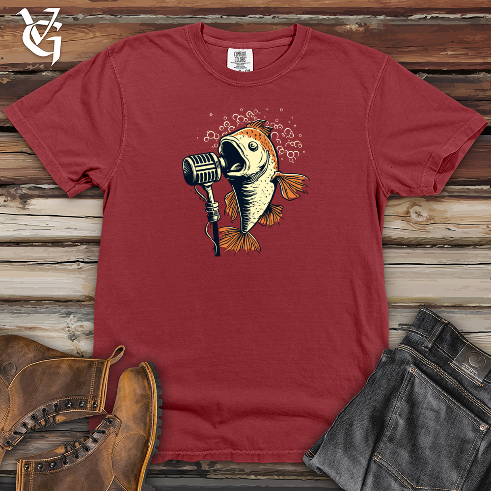 Viking Goods Karaoke Fish Fest  Heavy Cotton Comfort Colors Tee Brick / L