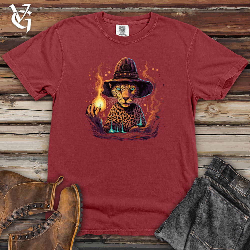 Viking Goods Leopard Mystic Flame Heavy Cotton Comfort Colors Tee Brick / L