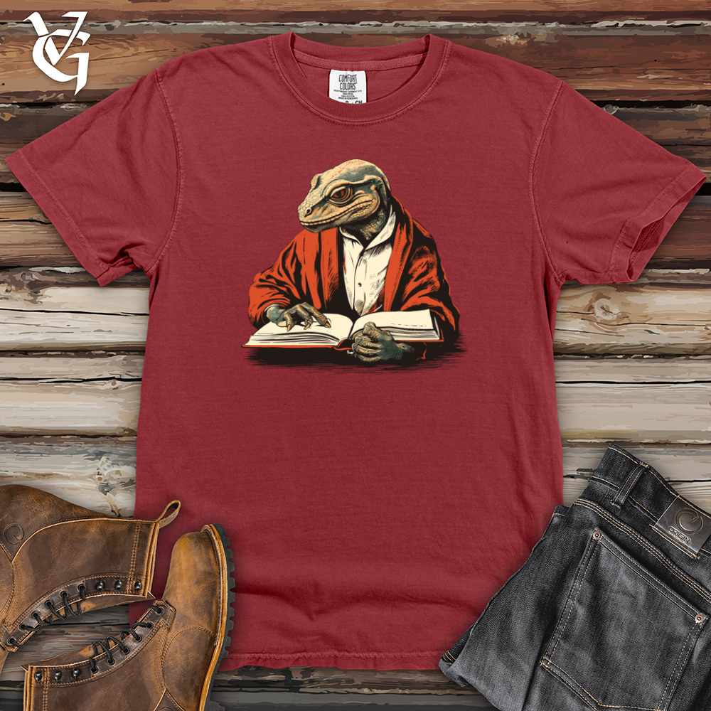 Viking Goods Literary Lizard Delight Heavy Cotton Comfort Colors Tee Brick / L