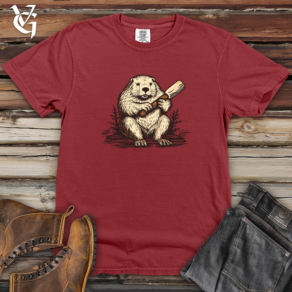 Viking Goods Lumberjack Beaver Heavy Cotton Comfort Colors Tee Brick / L