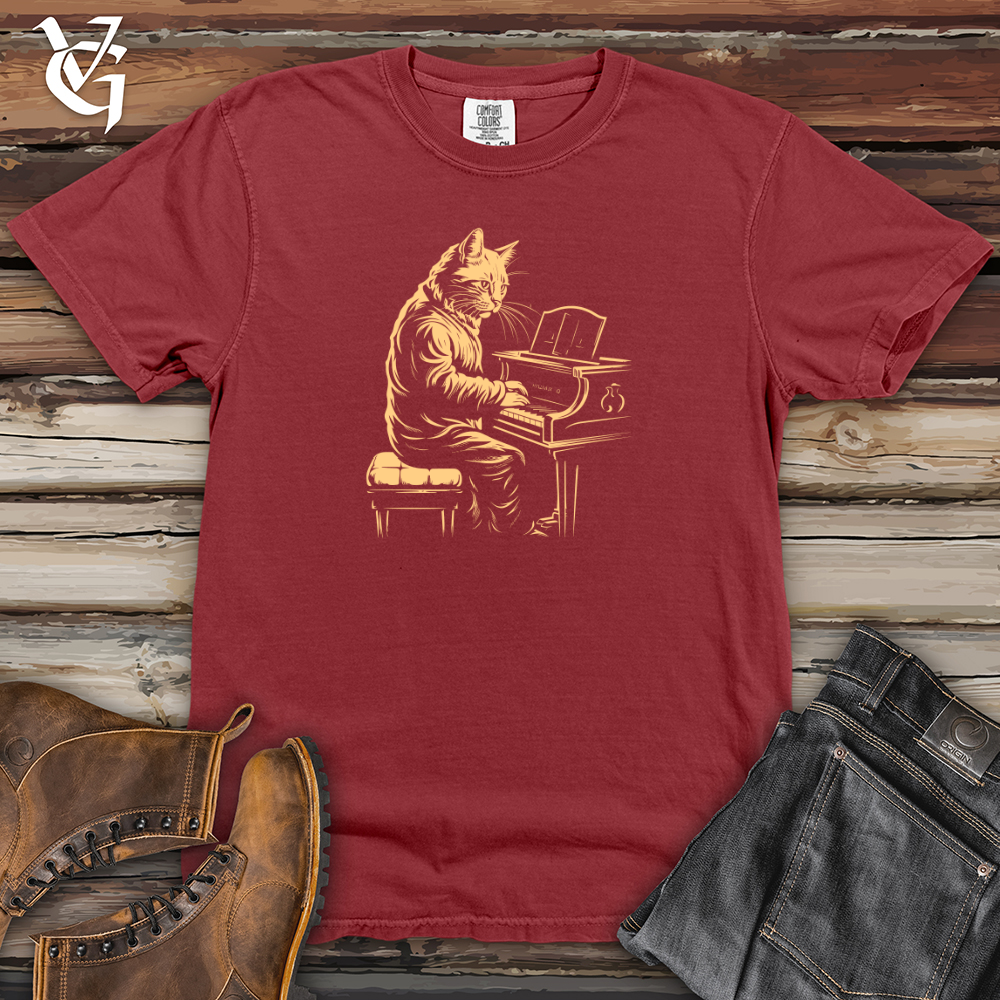 Viking Goods Melodic Feline Heavy Cotton Comfort Colors Tee Brick / L