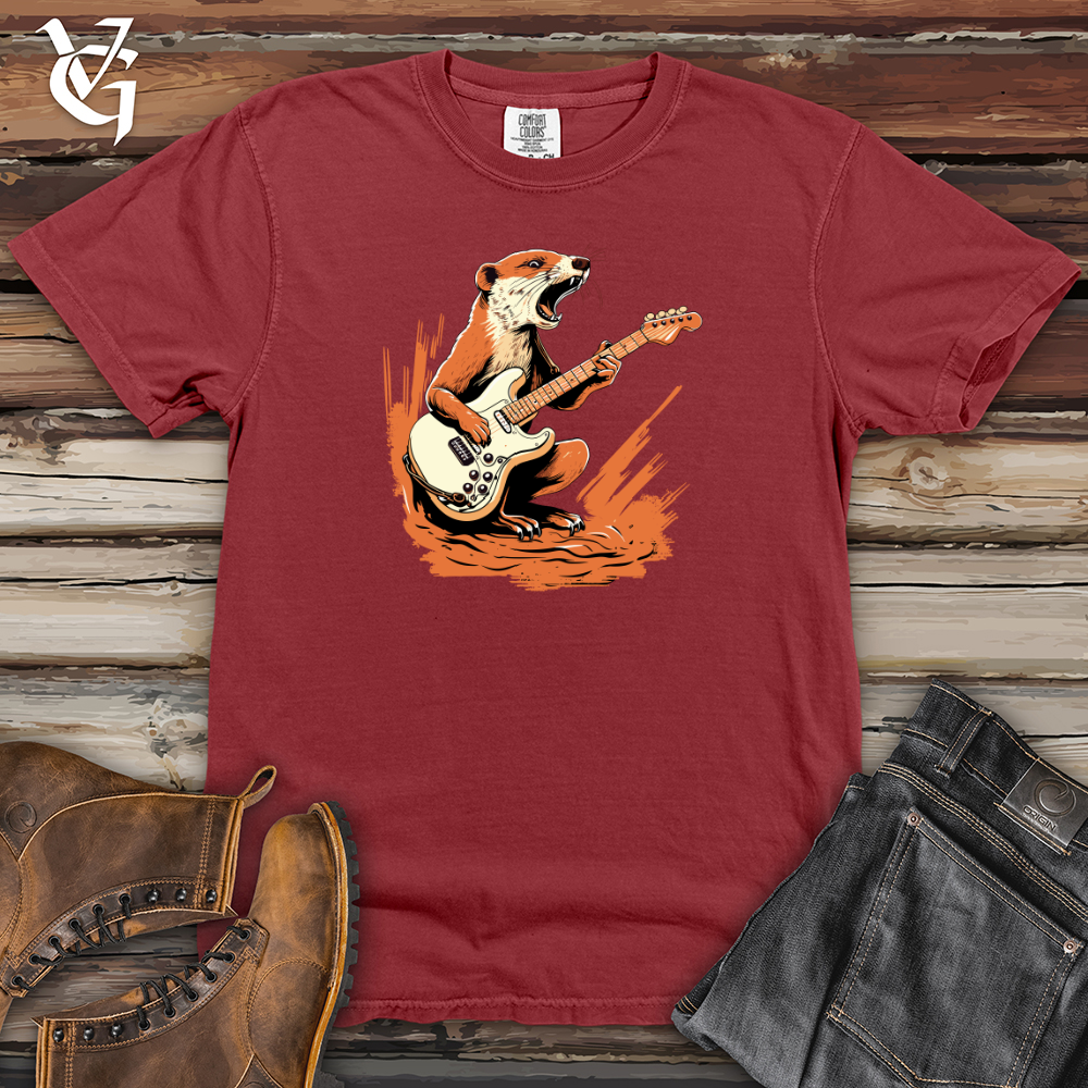 Viking Goods Mongoose Melody Guitar Rockout 01 Heavy Cotton Comfort Colors Tee Brick / L
