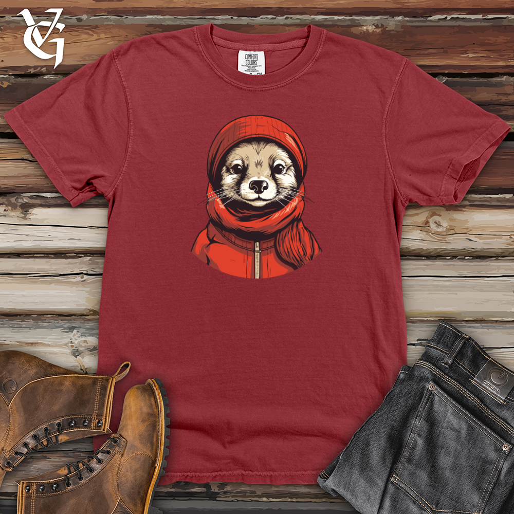 Viking Goods Mongoose Winter Beanie Cozy Style 01 Heavy Cotton Comfort Colors Tee Brick / L