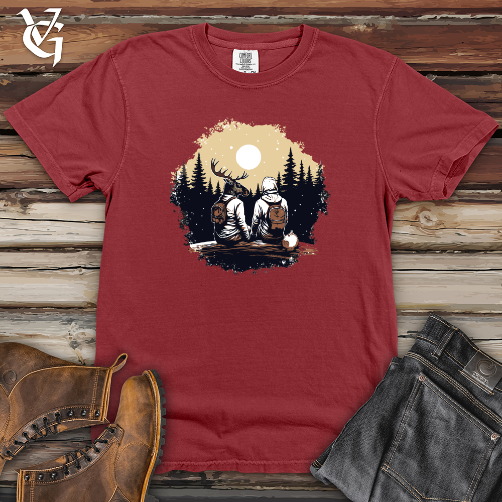 Viking Goods Moose Wilderness Encounter Heavy Cotton Comfort Colors Tee Brick / L