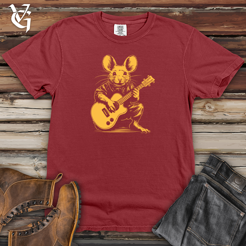 Viking Goods Mouse Melody String Serenade Heavy Cotton Comfort Colors Tee Brick / L