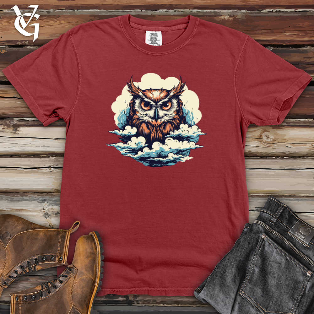 Viking Goods Mystic Clouded Owl Heavy Cotton Comfort Colors Tee Brick / L