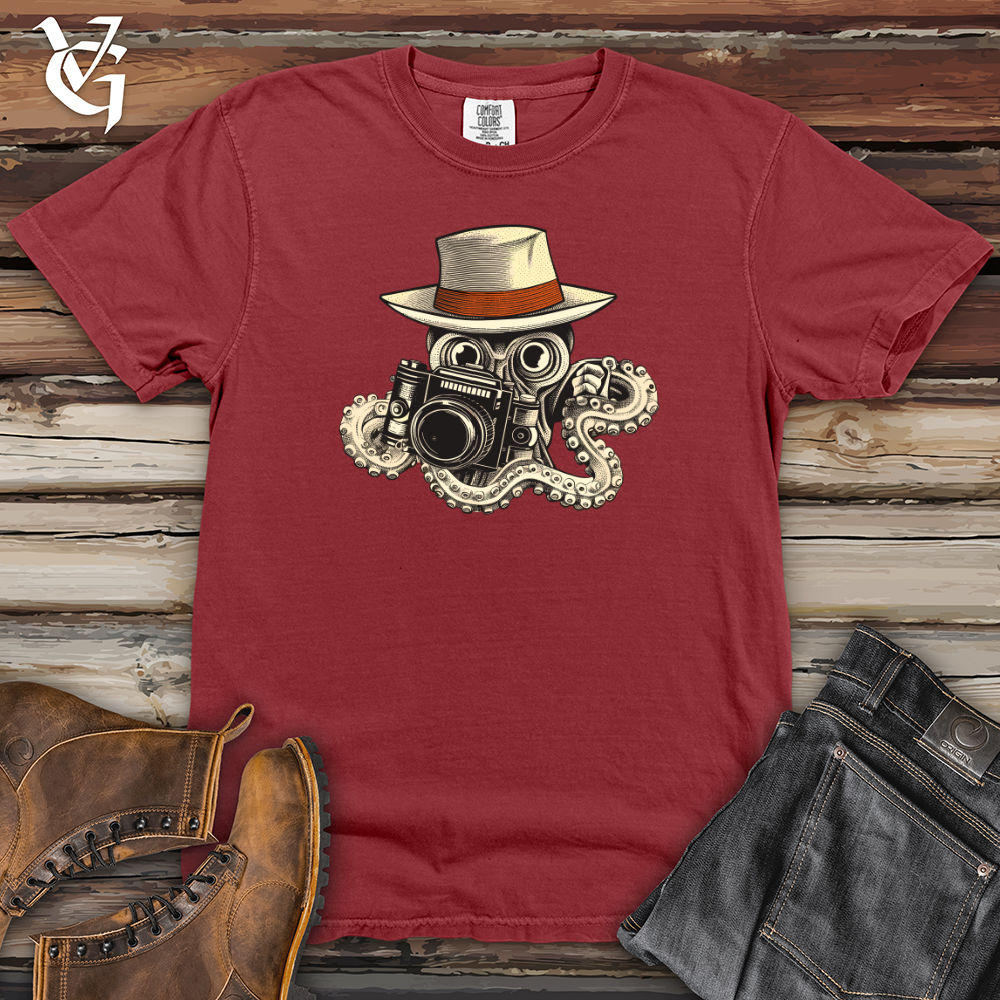 Viking Goods Octopus Capturing Essence Clicks Heavy Cotton Comfort Colors Tee Brick / L