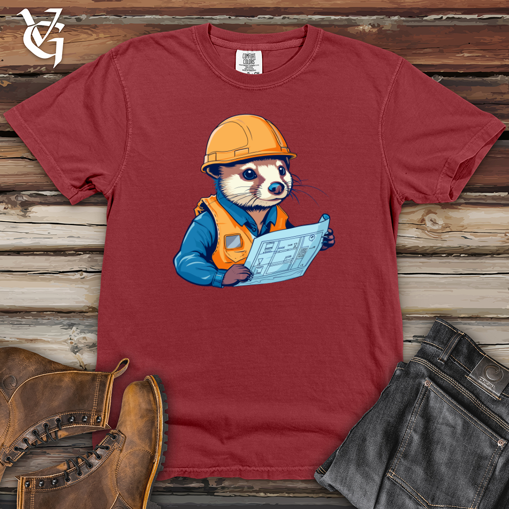 Viking Goods Otter Construction Manager Heavy Cotton Comfort Colors Tee Brick / L