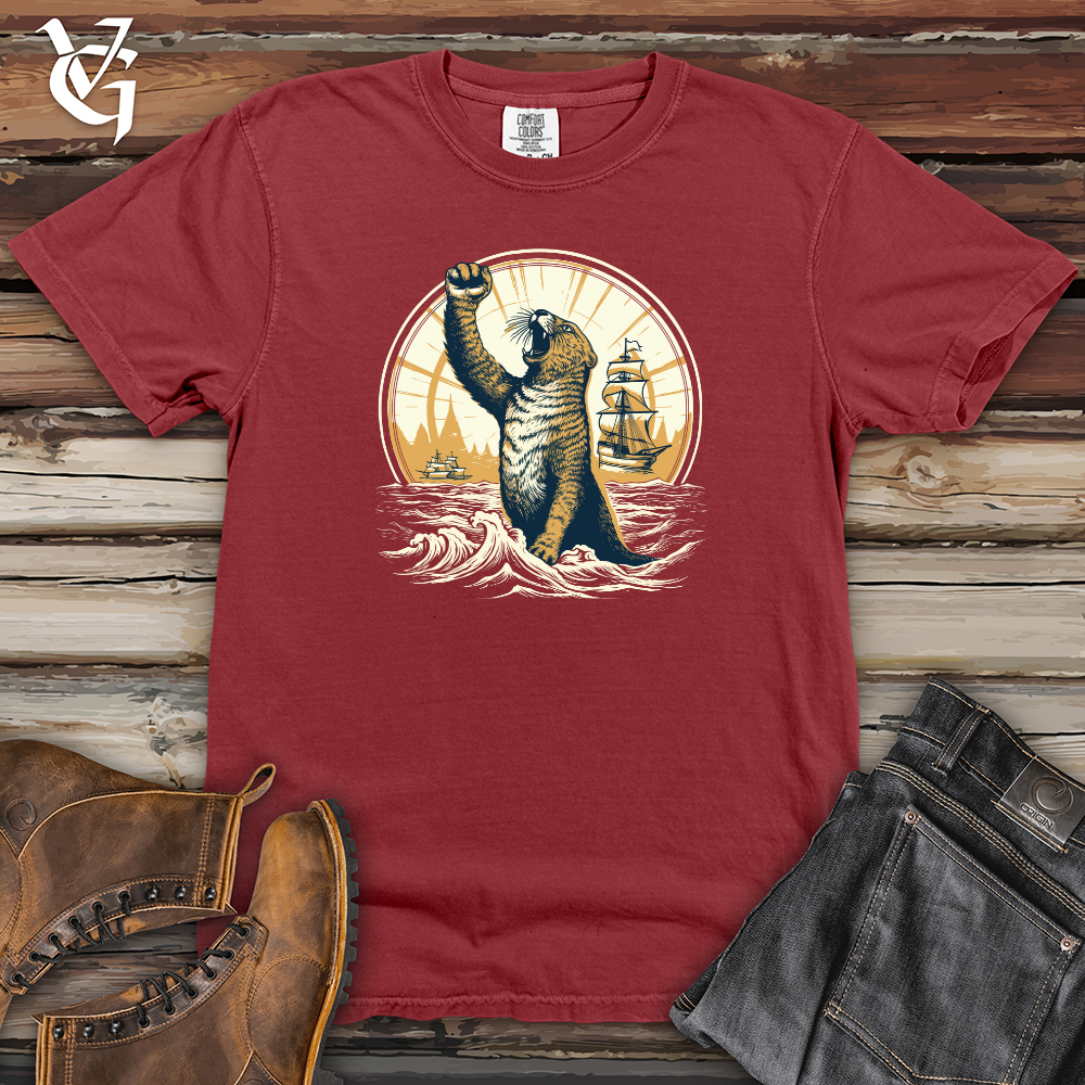 Viking Goods Otter Nautical Triumph Heavy Cotton Comfort Colors Tee Brick / L