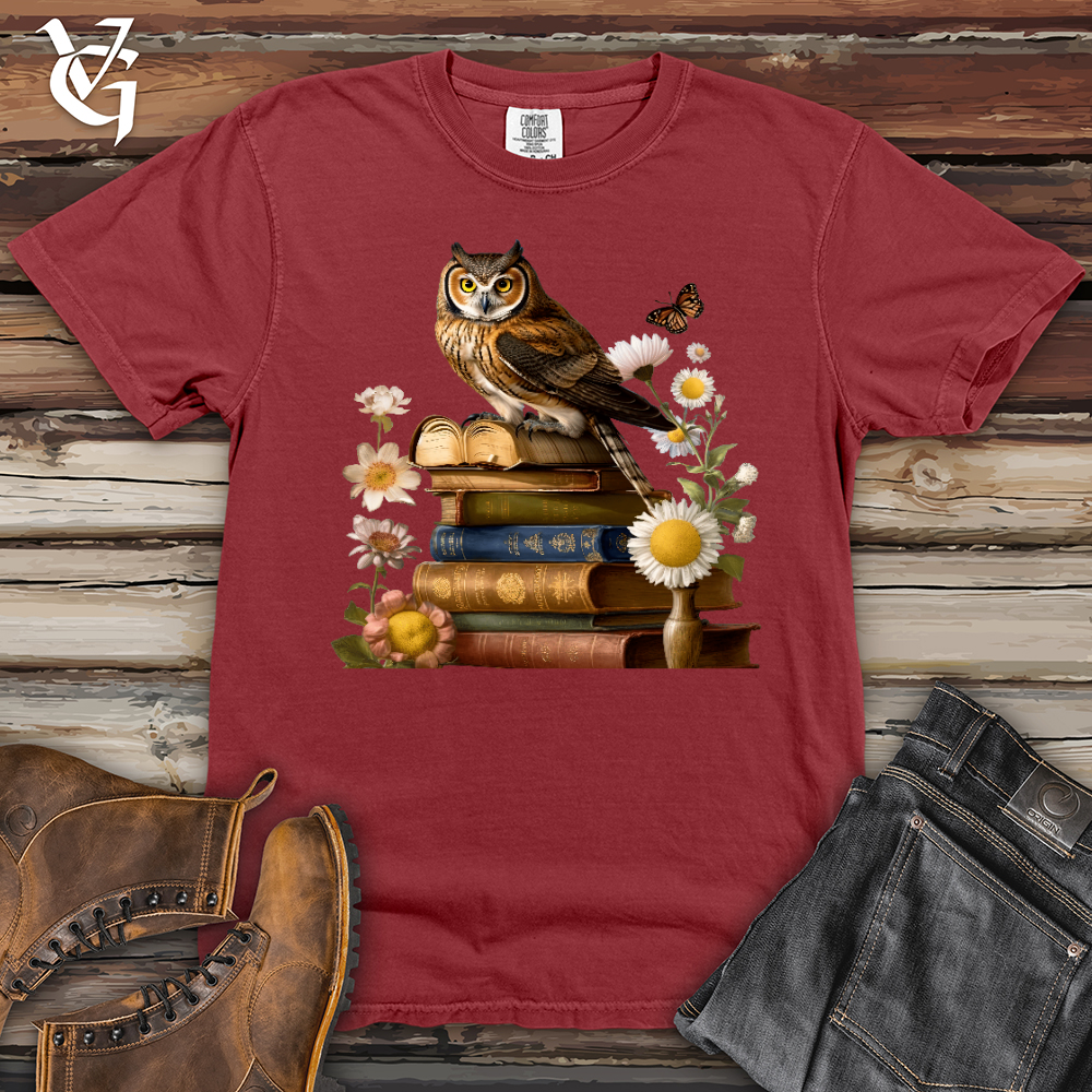 Viking Goods Owl Wisdom Heavy Cotton Comfort Colors Tee Brick / L