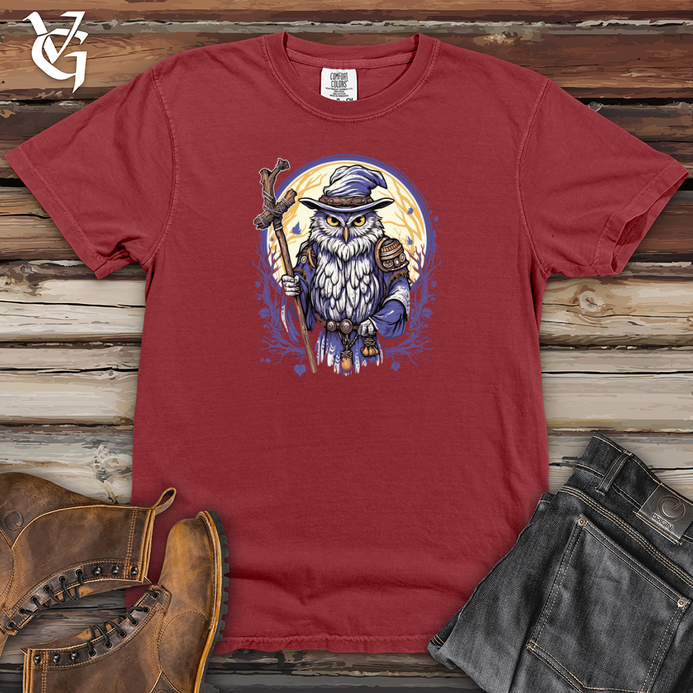 Viking Goods Owl Wizardry Moon Heavy Cotton Comfort Colors Tee Brick / L