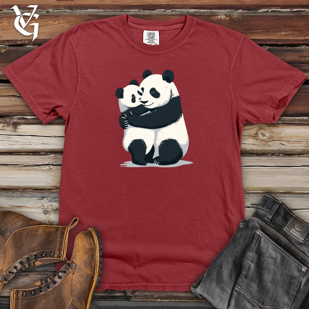 Viking Goods Panda Cuddle Embrace Heavy Cotton Comfort Colors Tee Brick / L