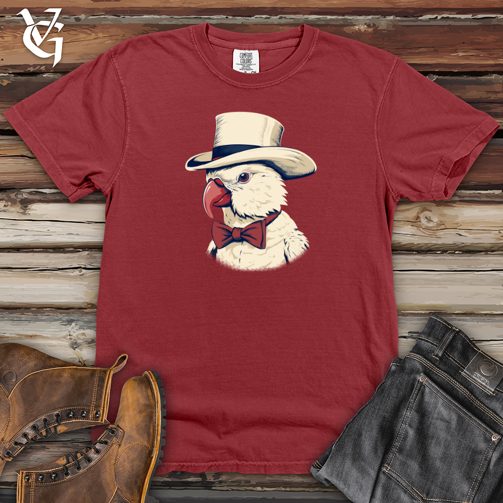 Viking Goods Parrot Gentleman Chic Heavy Cotton Comfort Colors Tee Brick / L
