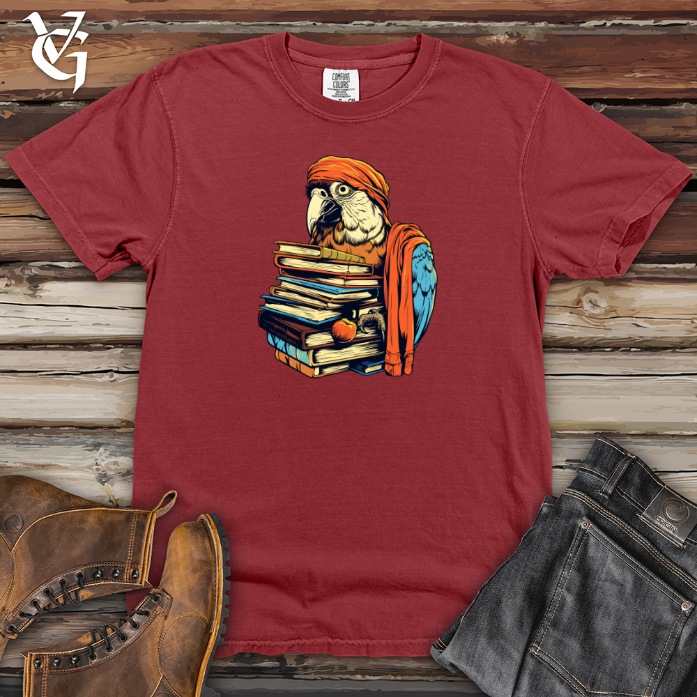 Viking Goods Parrot Scholarly Pursuits Heavy Cotton Comfort Colors Tee Brick / L