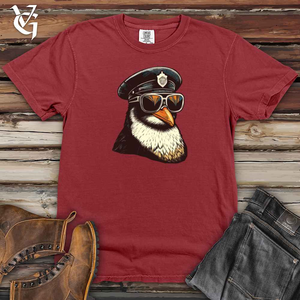 Viking Goods Patrol Penguin Heavy Cotton Comfort Colors Tee Brick / L