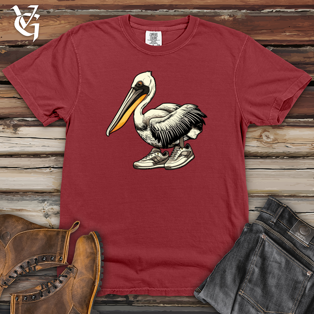 Viking Goods Pelican Pier Stride Sneaker Glide Heavy Cotton Comfort Colors Tee Brick / L