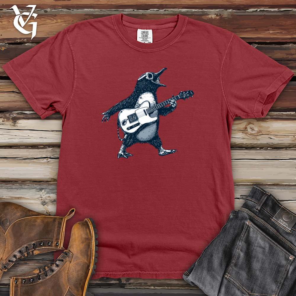 Viking Goods Penguin Rockstar Solo Heavy Cotton Comfort Colors Tee Brick / L