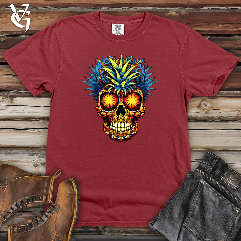 Viking Goods Pineapple Skull 01 Heavy Cotton Comfort Colors Tee Brick / L