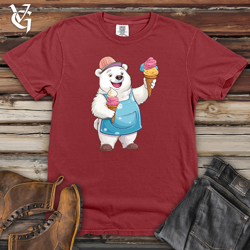 Viking Goods Polar Ice Cream Delight Heavy Cotton Comfort Colors Tee Brick / L