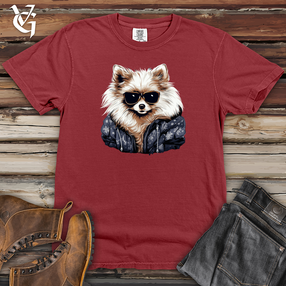 Viking Goods Pomeranian Cool Vibes Heavy Cotton Comfort Colors Tee Brick / L