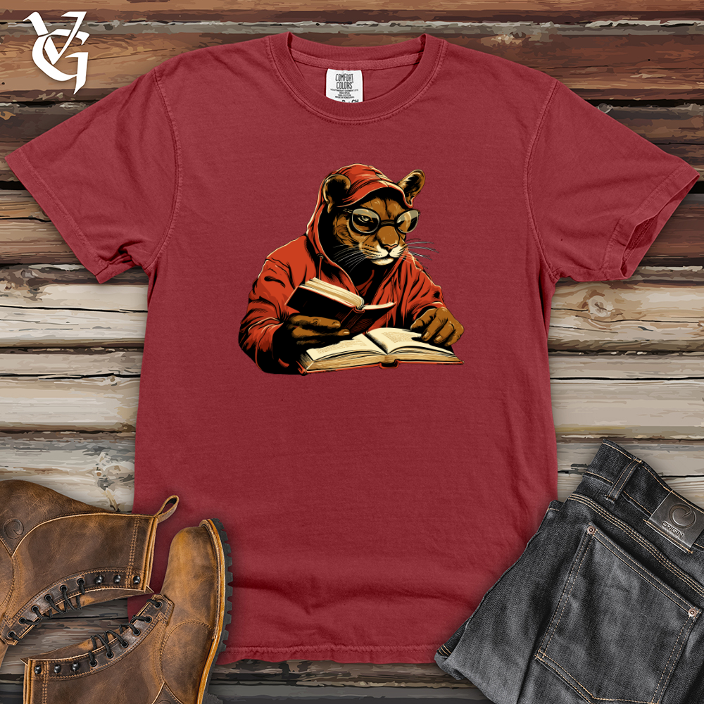 Viking Goods Puma Book Bliss Heavy Cotton Comfort Colors Tee Brick / L