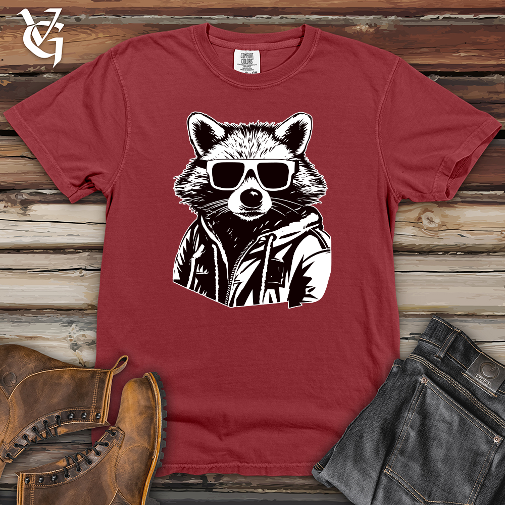 Viking Goods Retro Bandit Raccoon Heavy Cotton Comfort Colors Tee Brick / L