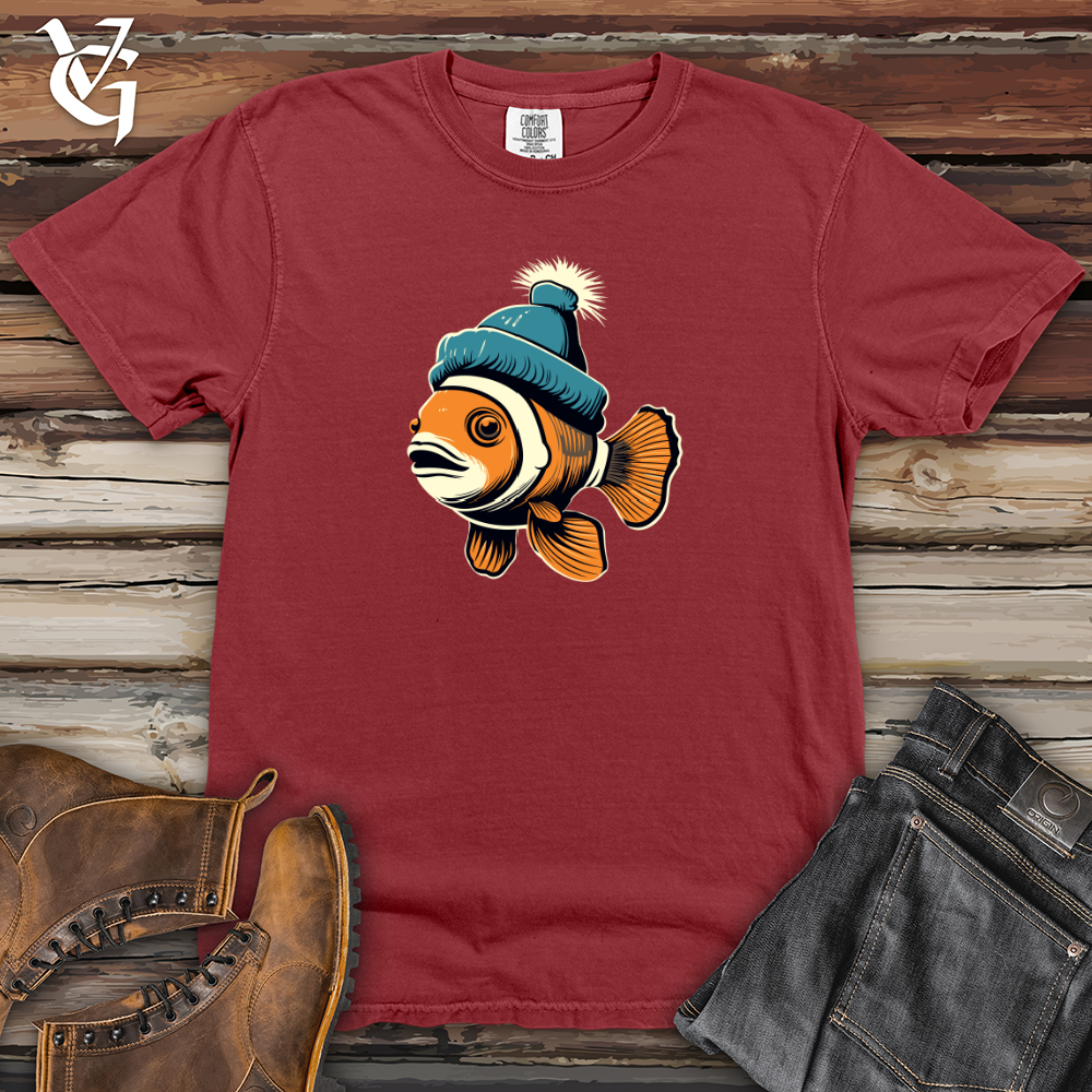 Viking Goods Retro Beanie Clownfish 01 Heavy Cotton Comfort Colors Tee Brick / L