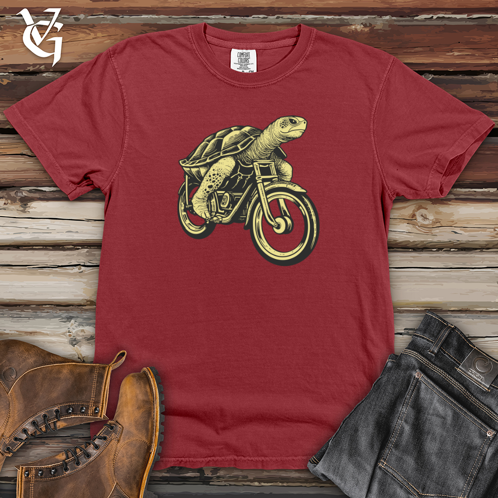 Viking Goods Retro Bike Formed Turtle 01 Heavy Cotton Comfort Colors Tee Brick / L