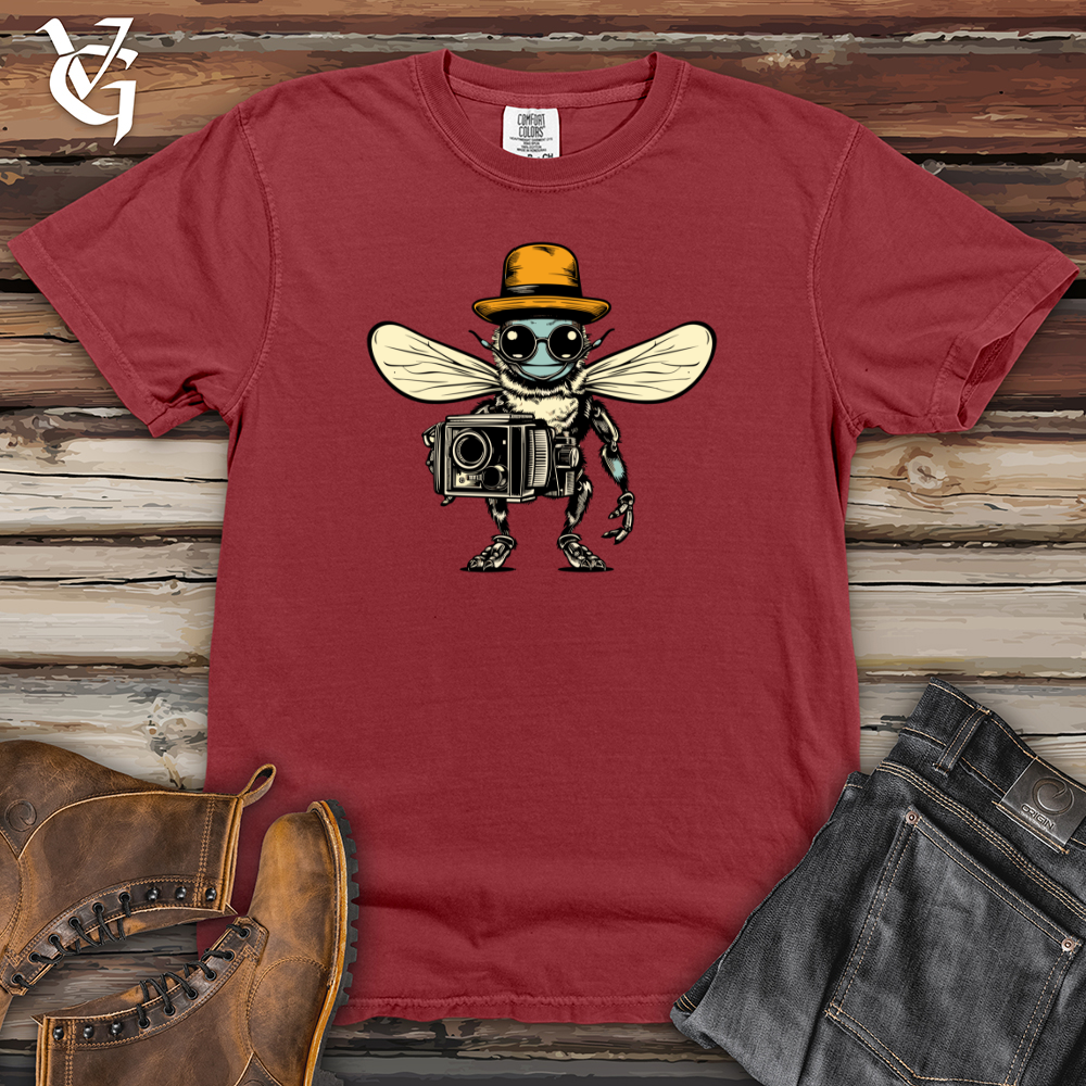 Viking Goods Retro Buzz Lens Heavy Cotton Comfort Colors Tee Brick / L