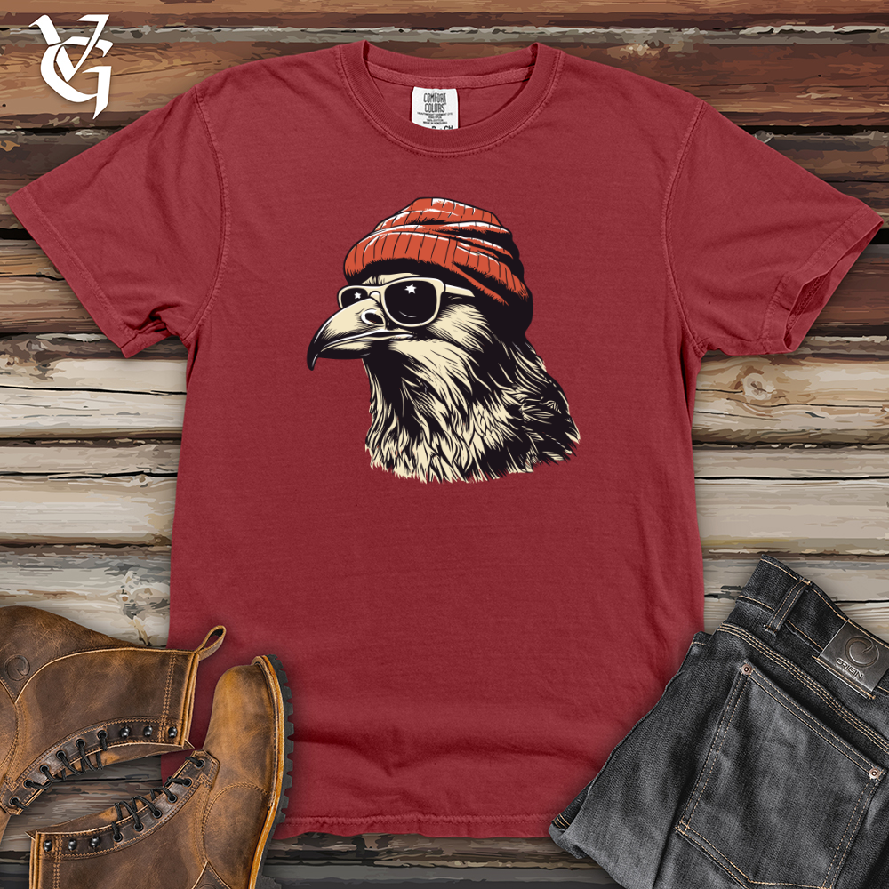 Viking Goods Retro Cool Crow Heavy Cotton Comfort Colors Tee Brick / L