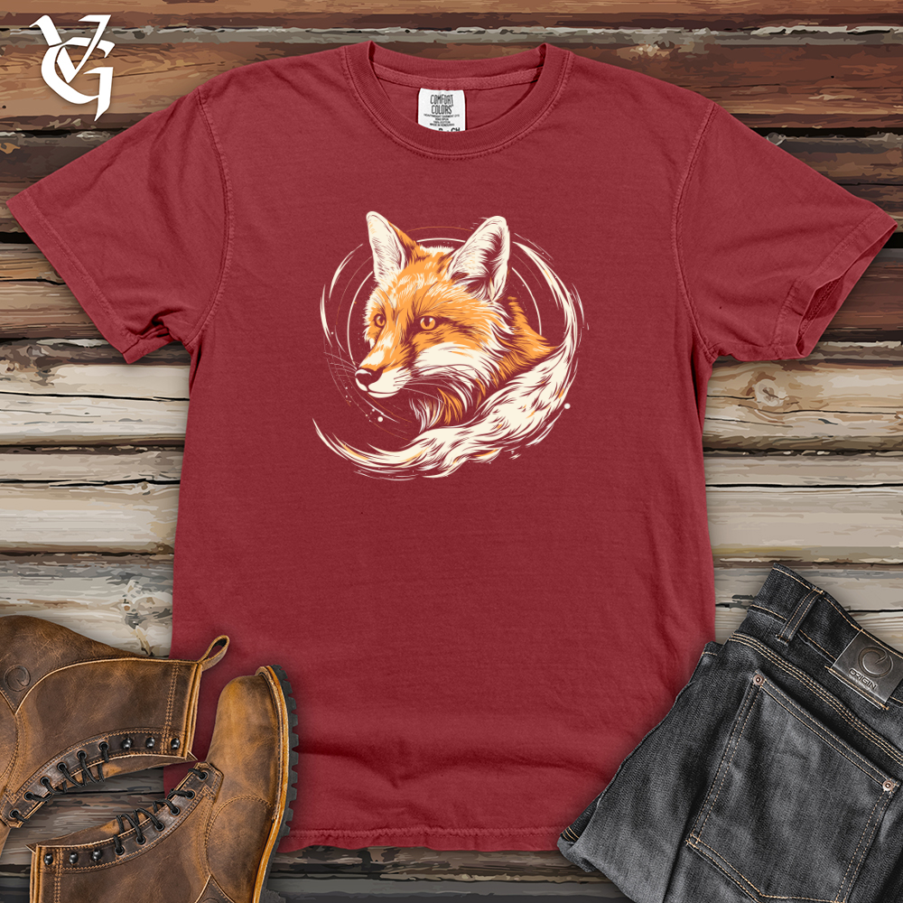 Viking Goods Retro Cosmo Fox Heavy Cotton Comfort Colors Tee Brick / L