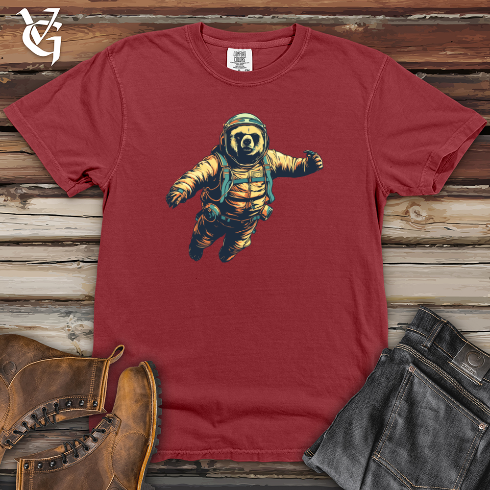 Viking Goods Retro Freefall Bear Heavy Cotton Comfort Colors Tee Brick / L