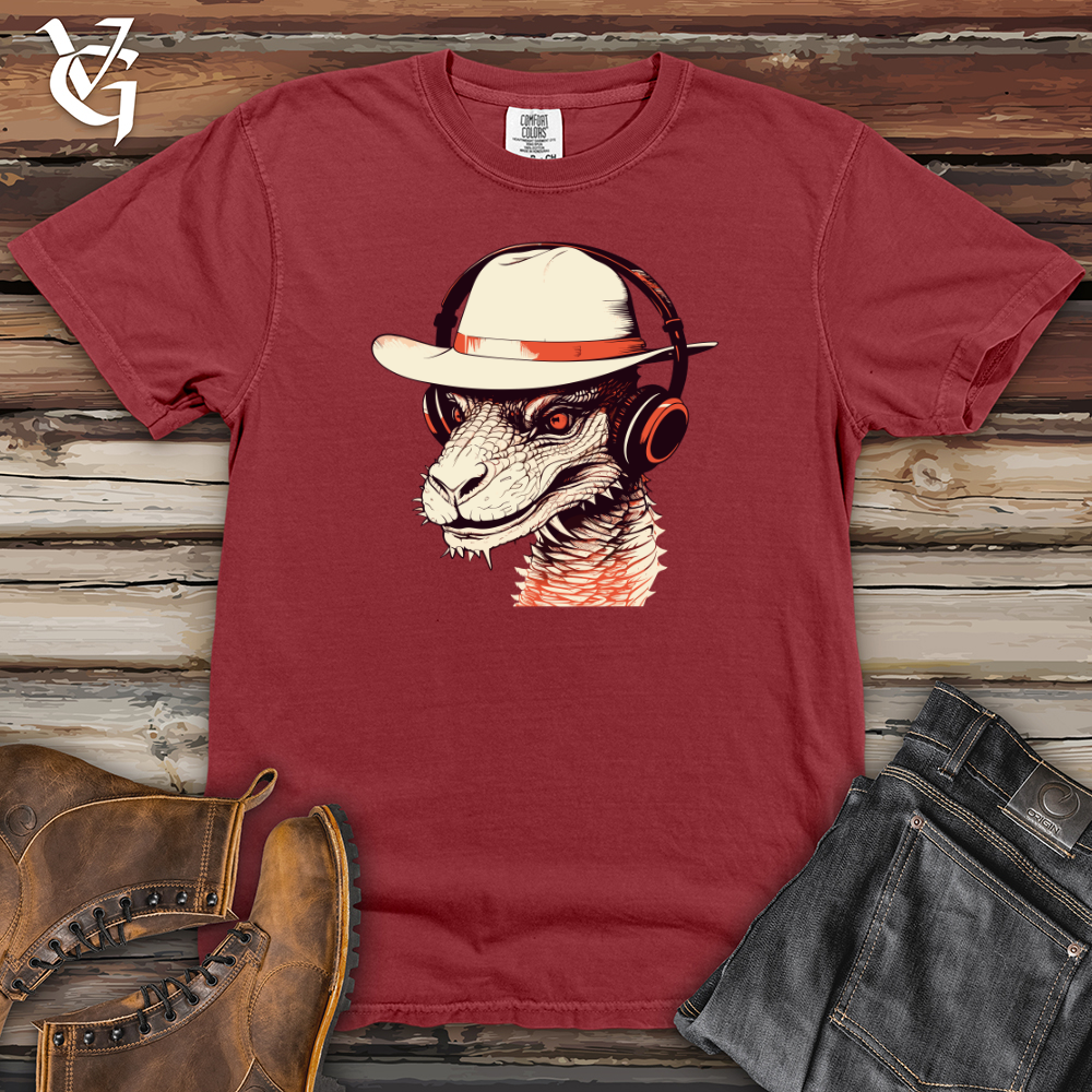 Viking Goods Retro Groove Wyvern Heavy Cotton Comfort Colors Tee Brick / L