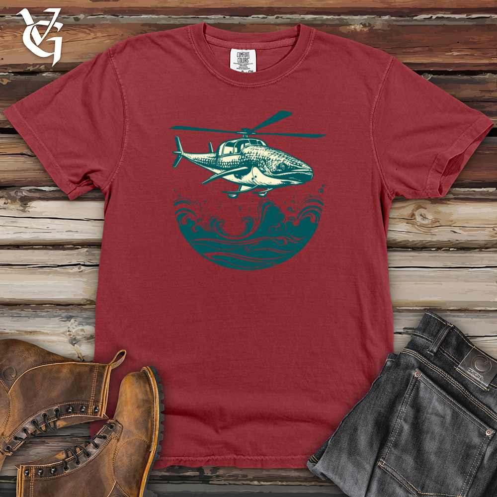 Viking Goods Retro HeliMarine Heavy Cotton Comfort Colors Tee Brick / L