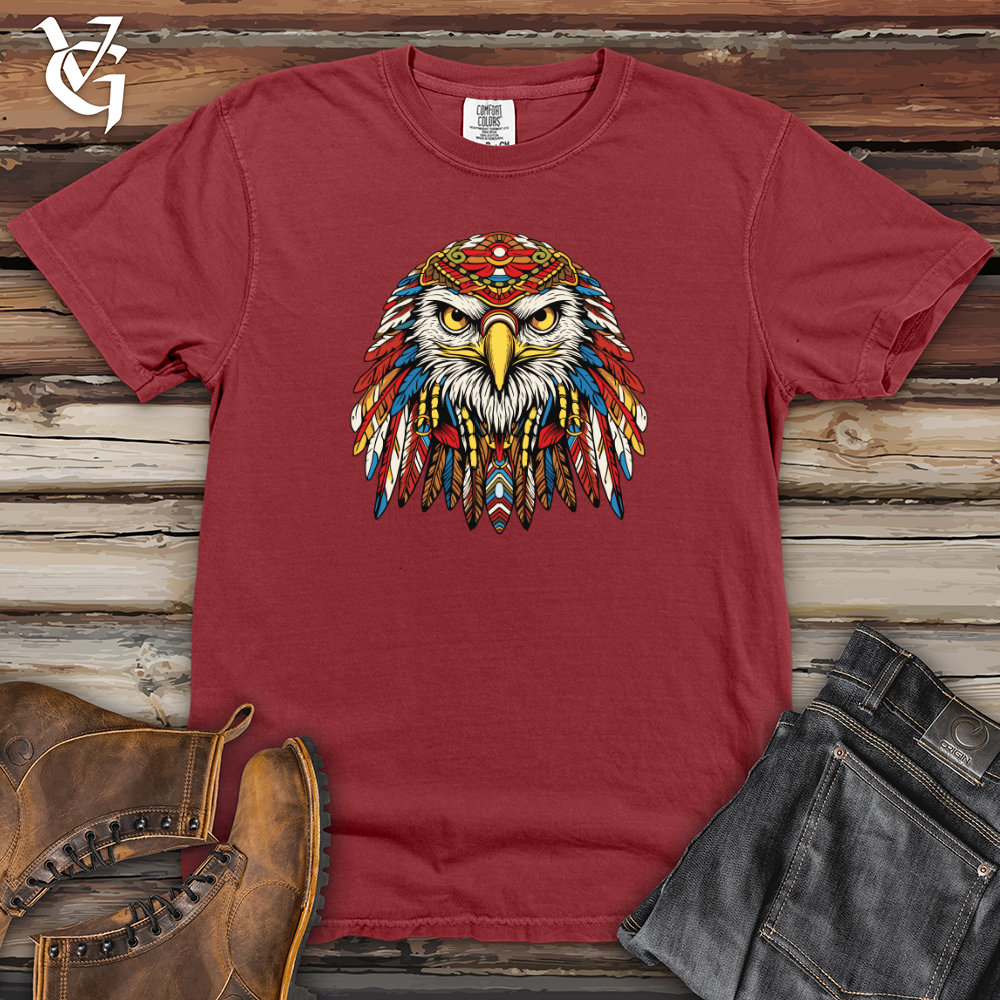 Viking Goods Retro Hippy Eagle Heavy Cotton Comfort Colors Tee Brick / L