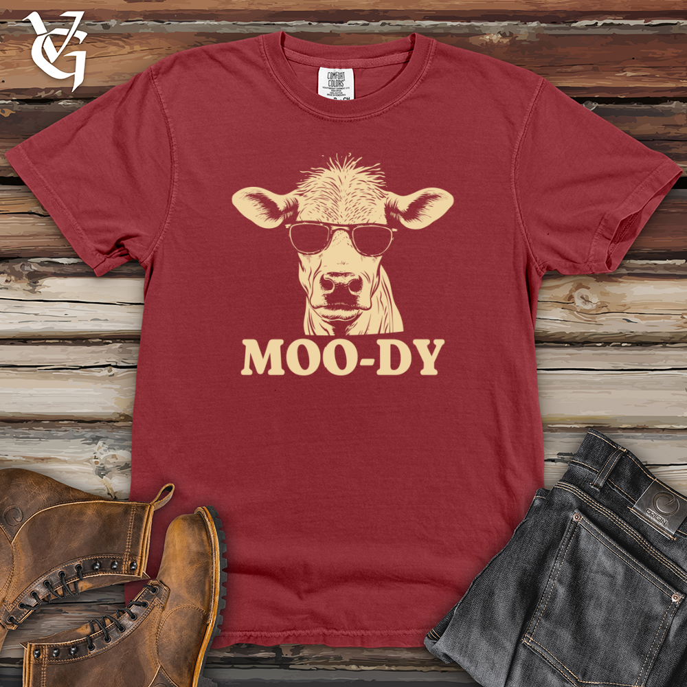 Viking Goods Retro Shades Cow Heavy Cotton Comfort Colors Tee Brick / L