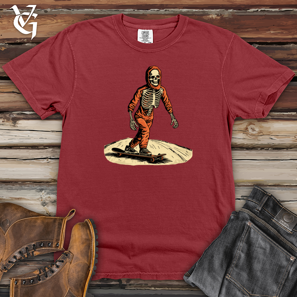 Viking Goods Retro Shred Skeleton Heavy Cotton Comfort Colors Tee Brick / L