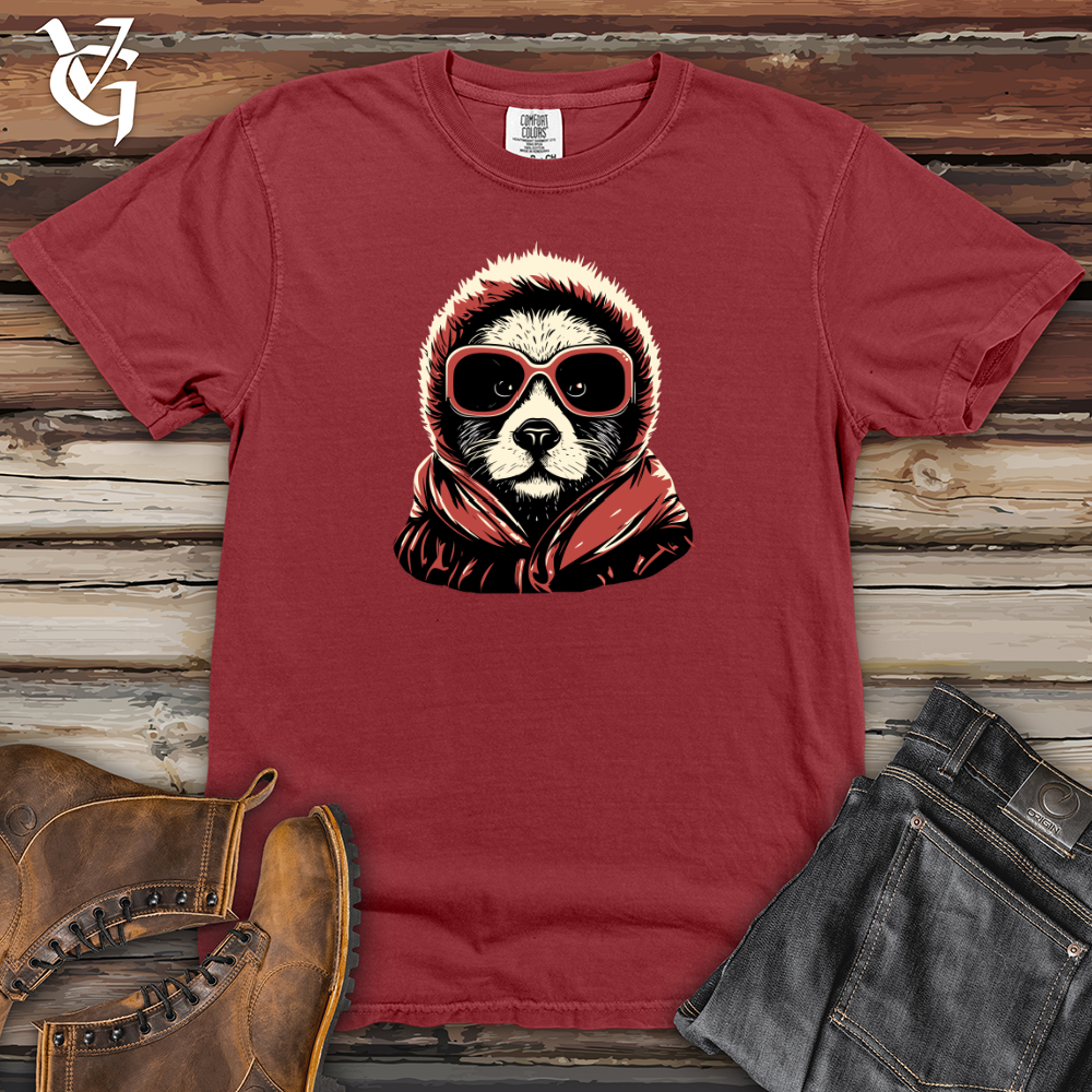 Viking Goods Retro Ski Masked Panda Heavy Cotton Comfort Colors Tee Brick / L