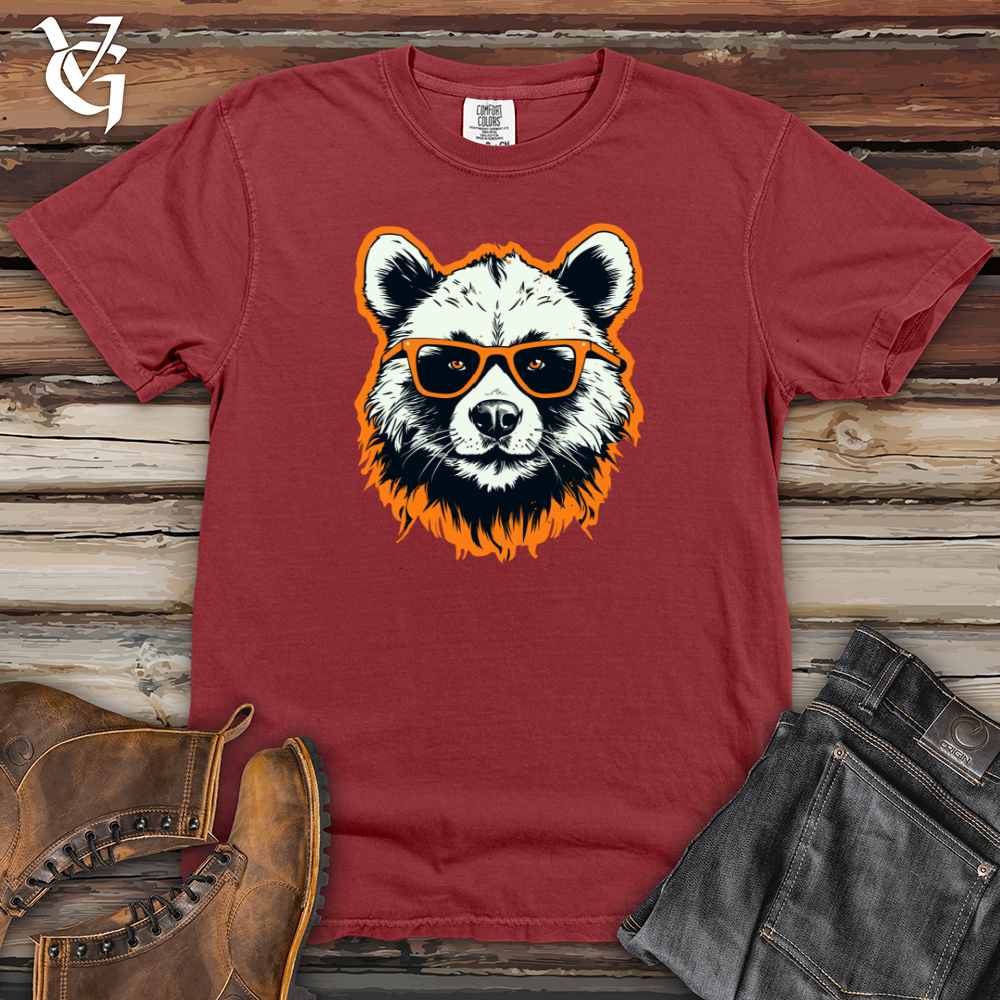 Viking Goods Retro Specs Panda Heavy Cotton Comfort Colors Tee Brick / L